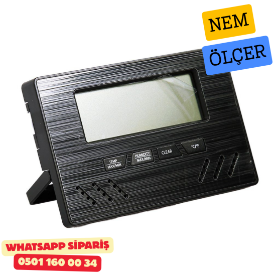 Siyah Dijital Nem Ölçer (Higrometre) – Puro Humidor İçin Siyah Dijital Nem Ölçer (Higrometre) – Puro Humidor İçin