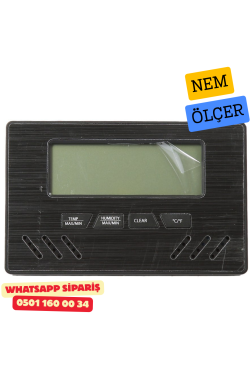 Siyah Dijital Nem Ölçer (Higrometre) – Puro Humidor İçin