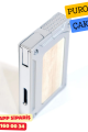 Caseti Gümüş / Ahşap Detaylı Jet Flame Puro Çakmak