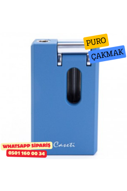 Caseti Tek Torch Pürmüz Dahili V Kesicili Puro Çakmağı