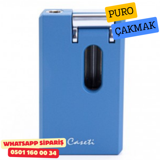 Caseti Tek Torch Pürmüz Dahili V Kesicili Puro Çakmağı