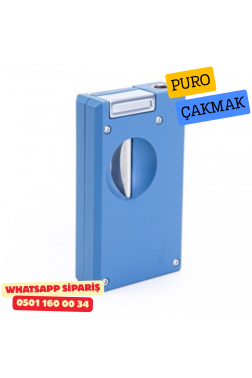 Caseti Tek Torch Pürmüz Dahili V Kesicili Puro Çakmağı