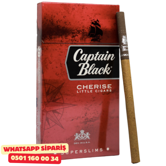 Captain Black Cherıse SüperSlims ( Vişne Kiraz ) Sigara x10 Paket
