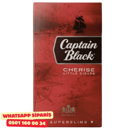 Captain Black Cherıse SüperSlims ( Vişne Kiraz ) Sigara x10 Paket