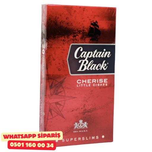 Captain Black Cherıse SüperSlims ( Vişne Kiraz ) Sigara x10 Paket