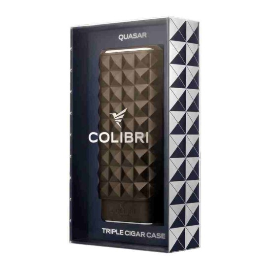 Colibri Quasar Deri Puro Kılıfı 3lü Kahve/Krom (60Ring)