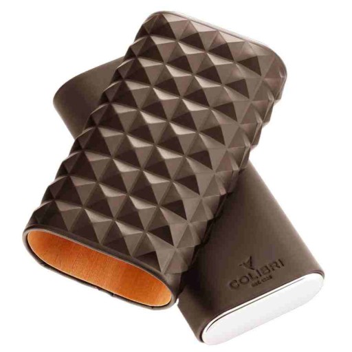 Colibri Quasar Deri Puro Kılıfı 3lü Kahve/Krom (60Ring)