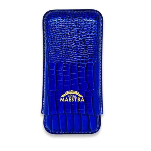 MonteCristo Linea Maestro Deri Puro Kılıfı 3lü Mavi (64Ring)