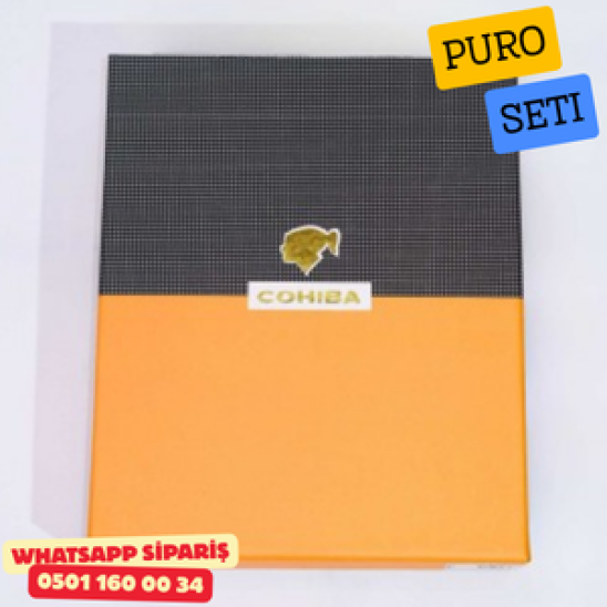 Puro Seti – Şeffaf & Beyaz | Modern ve Şık Puro Aksesuar Seti