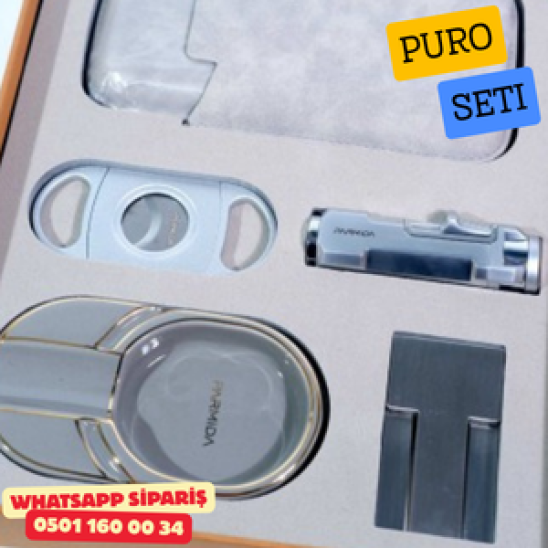 Puro Seti – Gri | Premium Aksesuar Seti