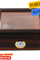 Cam Kapaklı Ahşap Puro Humidor Kutusu