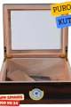 Cam Kapaklı Ahşap Puro Humidor Kutusu