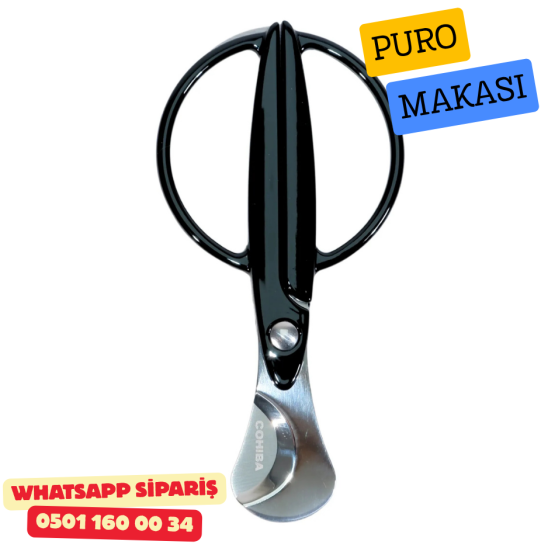 Cohiba Puro Makası (Kesici) – Siyah Metal
