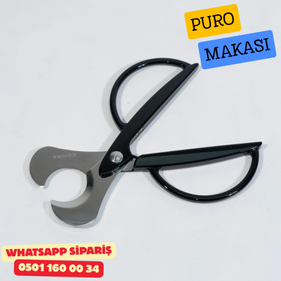Cohiba Puro Makası (Kesici) – Siyah Metal