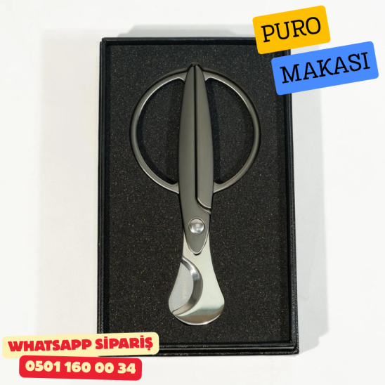 Cohiba Puro Makası (Kesici) – Gri Metal
