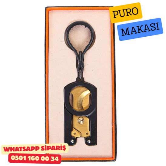 Parmida Siyah-Gold Fonksiyonel Puro Makası Parmida Siyah-Gold Fonksiyonel Puro Makası