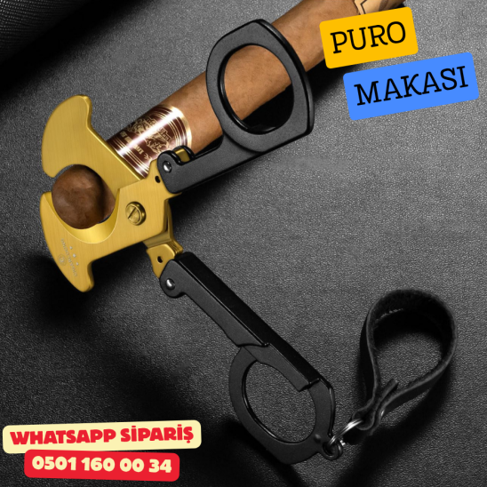 Parmida Siyah-Gold Fonksiyonel Puro Makası Parmida Siyah-Gold Fonksiyonel Puro Makası