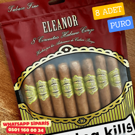 Eleanor 8 Coronas Habano Corojo Puro – 8’li Paket