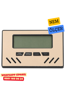 Bakır Dijital Nem Ölçer (Higrometre) – Puro Humidor İçin