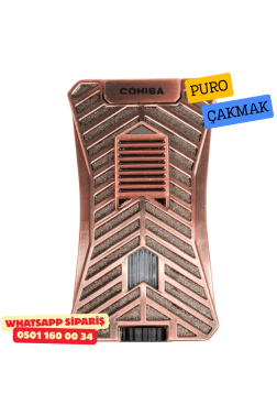 Cohiba Çift Torch Pürmüz Bronz Puro Çakmağı