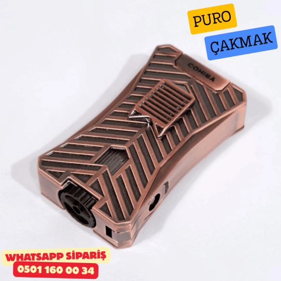 Cohiba Çift Torch Pürmüz Bronz Puro Çakmağı Cohiba Çift Torch Pürmüz Bronz Puro Çakmağı