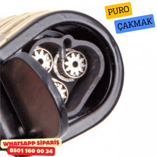 Cohiba 3 Torch Pürmüz Gold-Siyah Puro Çakmağı