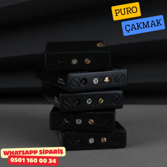 Siyah Çizgili Metal Soft Flame Puro Çakmak Siyah Çizgili Metal Soft Flame Puro Çakmak