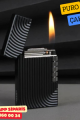 Siyah Çizgili Metal Soft Flame Puro Çakmak Siyah Çizgili Metal Soft Flame Puro Çakmak