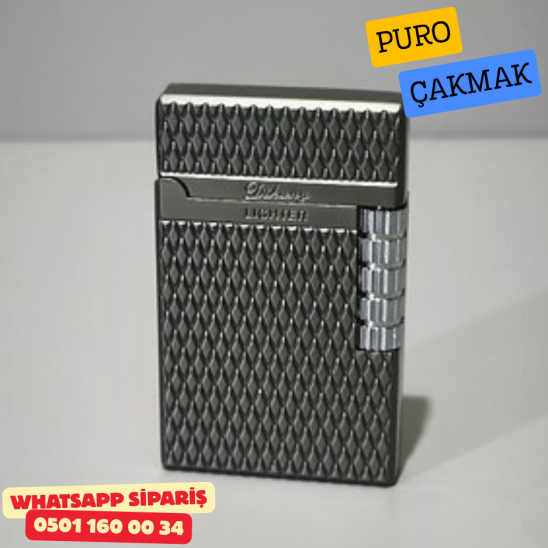 Desing Lighter Siyah Metal Soft Flame Puro Çakmak Desing Lighter Siyah Metal Soft Flame Puro Çakmak