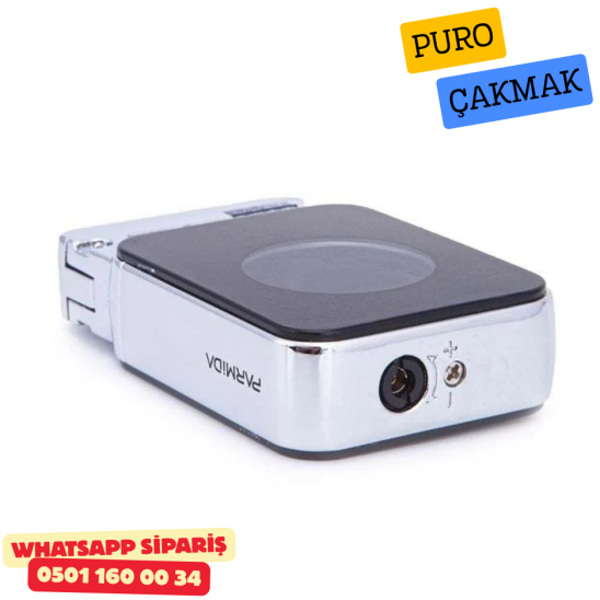 Siyah Tek Torch Puro Çakmak (Şeffaf Gaz Göstergeli)