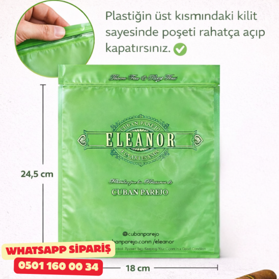 Eleanor Nemlendiricili Kilitli Puro Saklama Poşeti