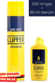 Clipper Çakmak Gazı 250 ml + Benzin Seti 80 ml