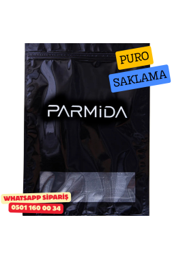 Parmida Siyah Nemlendiricili Kilitli Puro Saklama Poşeti