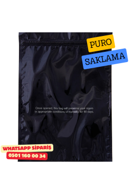 Parmida Siyah Nemlendiricili Kilitli Puro Saklama Poşeti