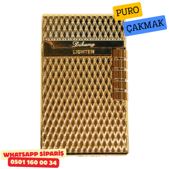 Desing Lighter Gold Metal Soft Flame Puro Çakmak Desing Lighter Gold Metal Soft Flame Puro Çakmak