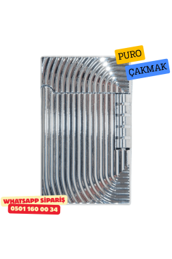 Silver Çizgili Metal Soft Flame Puro Çakmak