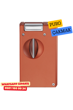 Caseti Paris Kırmızı / Krom Jet Flame Puro Çakmak (V Kesici & Delicili)