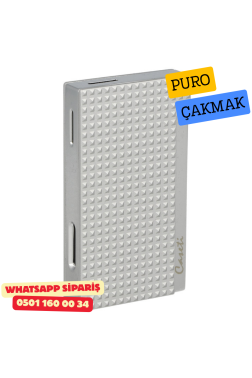 Caseti Paris Mat Gümüş Flat Flame Jet Çakmak