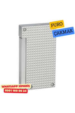 Caseti Paris Mat Gümüş Flat Flame Jet Çakmak