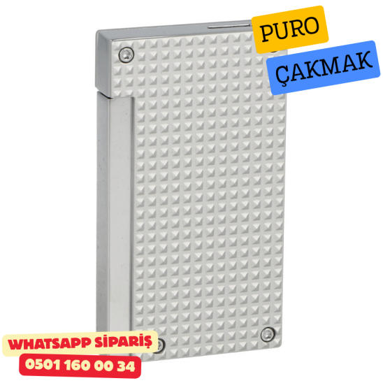 Caseti Paris Mat Gümüş Flat Flame Jet Çakmak
