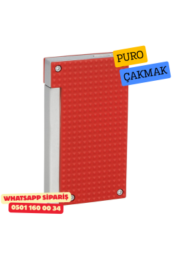 Caseti Paris Mat Kırmızı Flat Flame Jet Çakmak