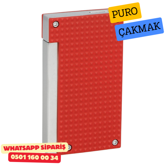 Caseti Paris Mat Kırmızı Flat Flame Jet Çakmak