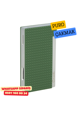 Caseti Paris Mat Yeşil Flat Flame Jet Çakmak