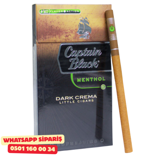 Captain Black Menthol SüperSlims ( Dark Crema ) Sigara x10 Paket