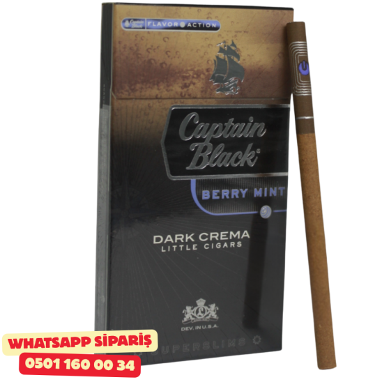 Captain Black Berry Mint SüperSlims ( Dark Crema ) Sigara x10 Paket