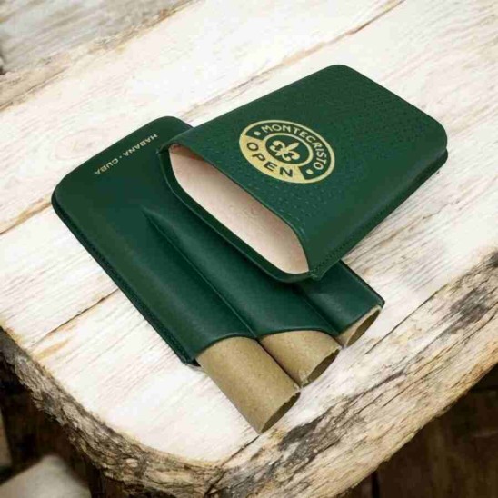 MonteCristo Open Deri Puro Kılıfı 3lü Yeşil (64Ring)
