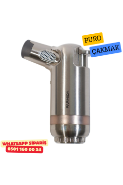 Parmida 3 Torch Metal Puro Çakmak – Silver