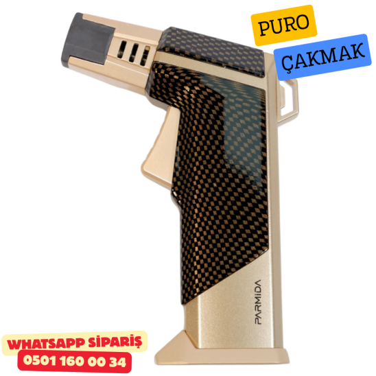 Parmida Gold Carbon 1 Torch Puro Çakmak