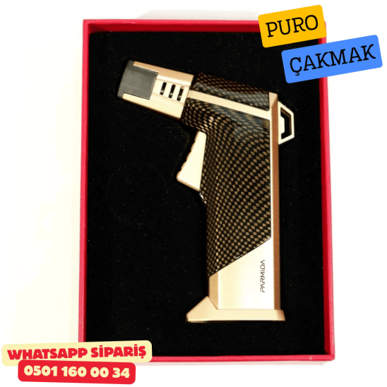 Parmida Gold Carbon 1 Torch Puro Çakmak