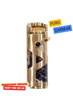 Parmida Gold Marble 1 Torch Delicili Puro Çakmak